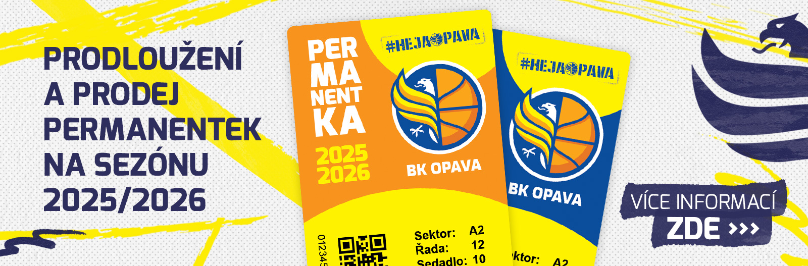 PRODEJ A PRODLOUŽENÍ PERMANENTEK NA SEZÓNU 2025/2026