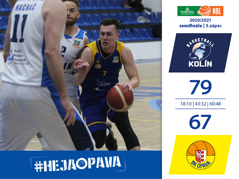 Opava v Kolíně neuspěla, bude se hrát čtvrtý zápas