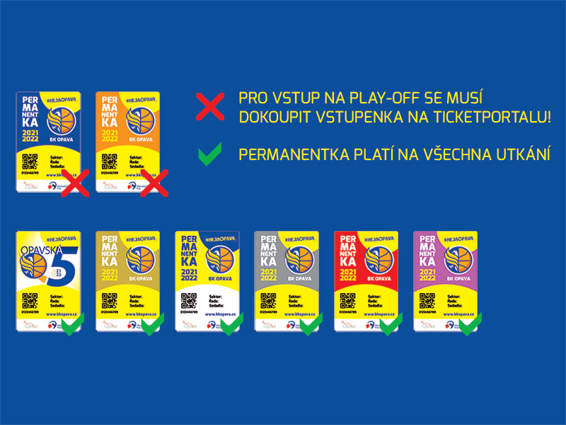 Platnost permanentek a prodej vstupenek na play-off
