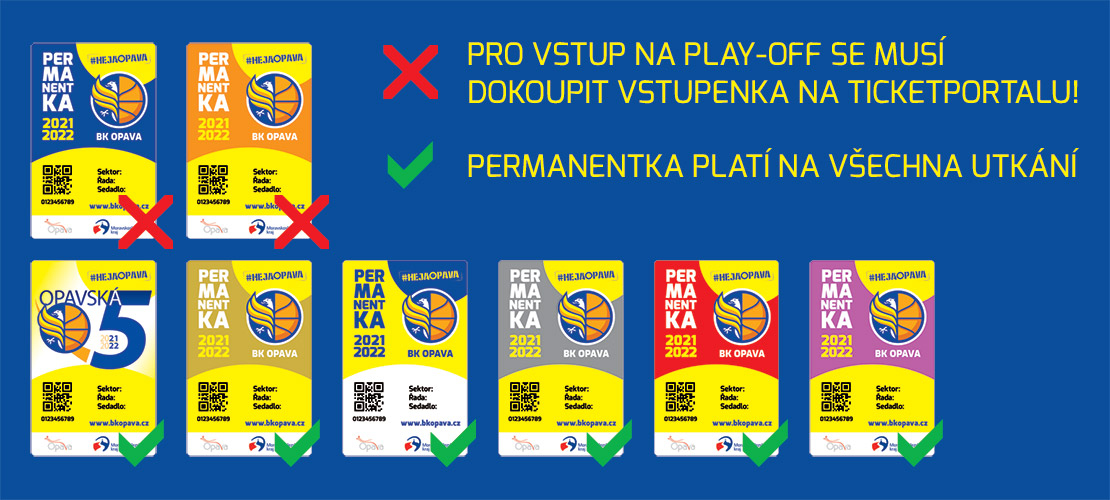 Platnost permanentek a prodej vstupenek na play-off