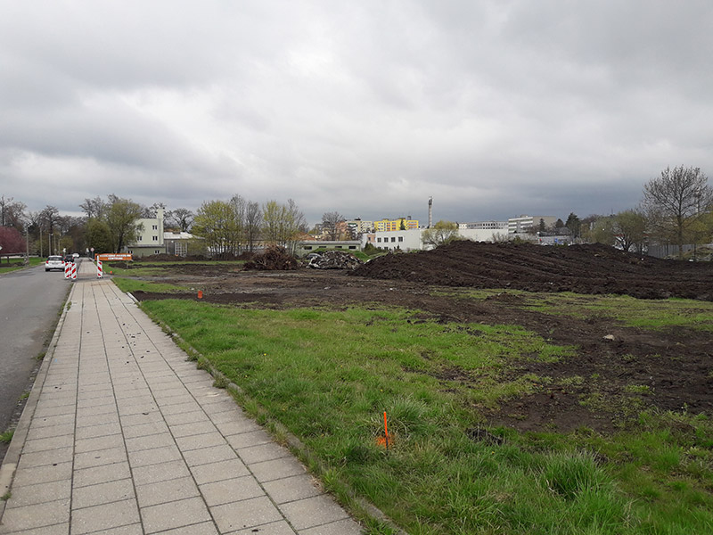 Parkování v okolí haly při play-off