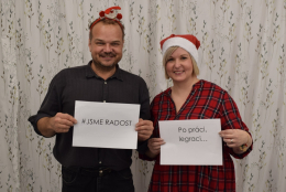 Trenér Petr Czudek naděloval na vánočním večírku Radosti