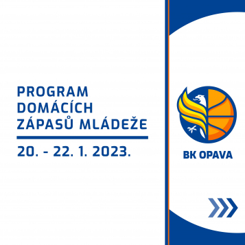 Program domácích zápasů naší mládeže 20. - 22. 1.