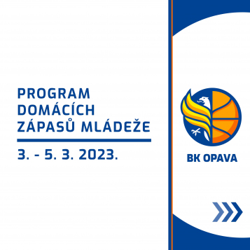 Program domácích zápasů mládeže 3.-5.3.
