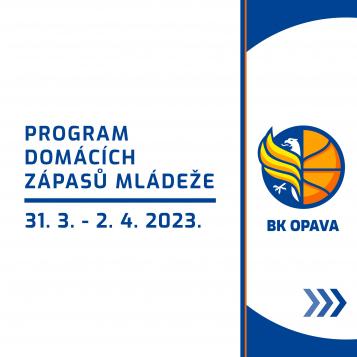 Program domácích zápasů naší mládeže 31. 3 - 1. 4.