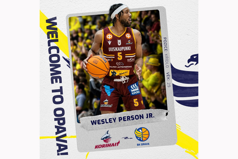 S radostí představujeme novou tvář našeho týmu, Wesley Person Jr.