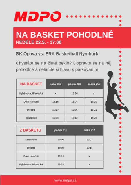 MDPO - na basket pohodlně